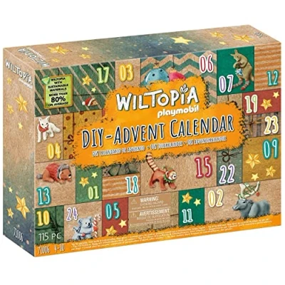 Image of Playmobil Wiltopia 71006 DIY Advent Calendar Animal Trip Around the World, Includes 23 Toys from Sustainable Toy for Children Ages 4+
