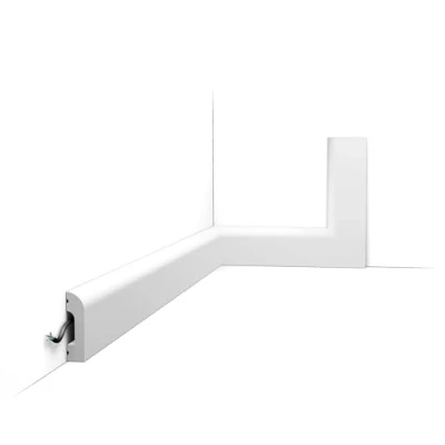 Image of Skirting Orac Decor SX182 AXXENT Cascade Baseboard Moulding Panel Decorative Timeless Classic Design White 2 m