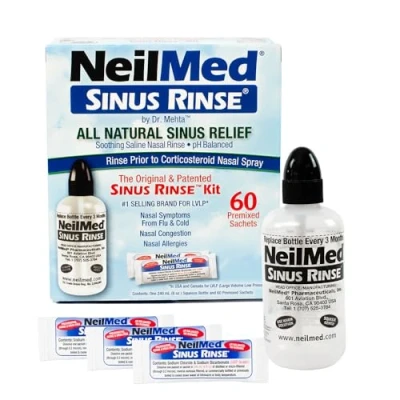 Image of NeilMed Sinus Rinse Original Kit, Squeeze Bottle + 60 Sachets