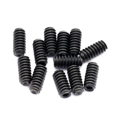 Image of Musiclily Pro #4 40X1/4&quot; Steel Saddle Height Screws for American Strat Tele Style Electric Guitar Bridge, Black (Set of 12)