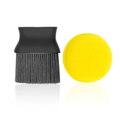 Image of 1 Piece Car Care Brush, Sponge, Cleaning Detailing Soft Bristle Dusting Tool, Suitable for Interior (Black)