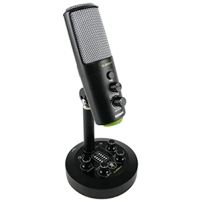 Image of Mackie EM CHROMIUM Premium USB Condenser Microphone suitable for home studios, singer/songwriters, content creators and live streaming