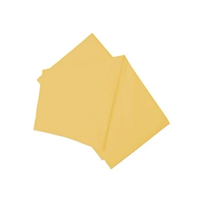 Image of Belledorm Yellow Flat Sheet, 200 Thread Count Percale (Double, Saffron)