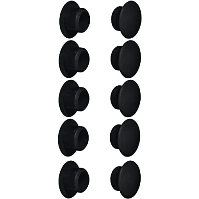 Image of cyclingcolors 10 x Cover Caps Plastic Blanking Hole Plugs Furniture (Diameter mm/Black RAL 9005)