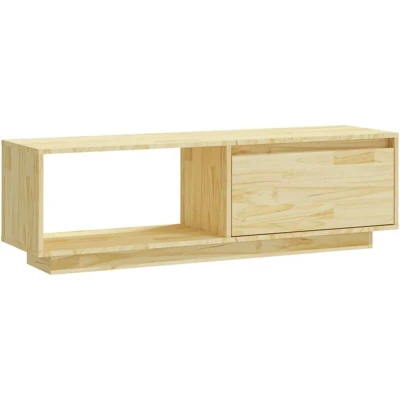 Image of vidaXL TV Cabinet 110x30x33.5 cm Solid Pinewood