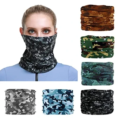 Image of Neck Gaiter face mask Outdoor Headbands Tube Headwear Balaclava Magic Scarf Bandana for Fishing Yoga Running Motorcycling