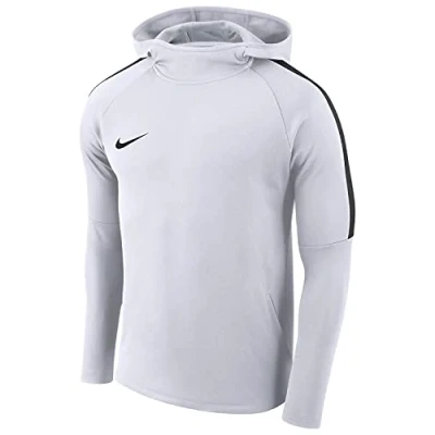 Image of Nike Kid&#039;s Dry Academy18 Football Sweatshirt, White (White/Black/White/(Black), L