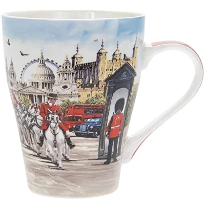Image of The Leonardo Collection LP33966 London Collage Mug, Fine China, Boxed