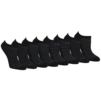 Image of Saucony Women&#039;s Rundry Performance Super Lite No Show Athletic Socks, Black Fashion (8 Pairs), M (Pack of 8)