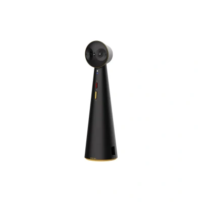 Image of Ipevo TOTEM 180 Panoramic Video Conference 4K Camera, Full View for Medium Sized Meeting Rooms, 120 Small Groups, AI Auto Framing and Noise Reduction Microphone, Plug Play, Compact