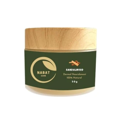 Image of Nabat Care Dermal Nourishment Ointment (100% Natural, Organic and Pure) Suitable for Dry Sensitive Skin (50g, Sandalwood)