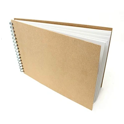 Image of Artway Enviro Spiral Bound A4 Sketchbook Landscape 70 Sides/35 Pages of Recycled 170gsm Cartridge Paper 100% Sketchbook, White