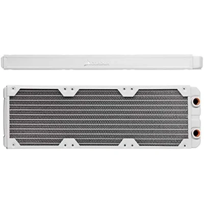 Image of Corsair Hydro X Series, XR5 360 mm Water Cooling Radiator (Triple 120 Fan Mounts, Easy Installation, Premium Copper Construction, Polyurethane, Integrated Screw Guides) White