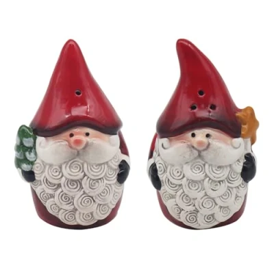 Image of Lesser &amp; Pavey Gonk Salt Pepper Shakers Set of 2 Festive Holiday Tableware for Christmas Dining Adorable Design Perfect Seasonal Kitchen Accessory Gift Lovers