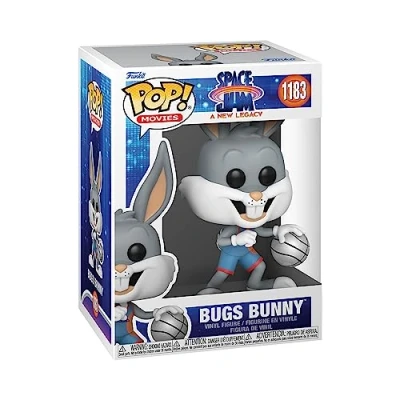 Image of Funko POP! Movies: SJ2 Bugs Bunny Dribbling Space Jam 2 Collectable Vinyl Figure Gift Idea Official Merchandise Toys for Kids &amp; Adults Movies Fans Model Collectors