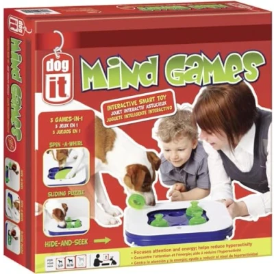 Image of Dogit 3 in 1 Mind Games Interactive Smart Toy for Dogs, Blue