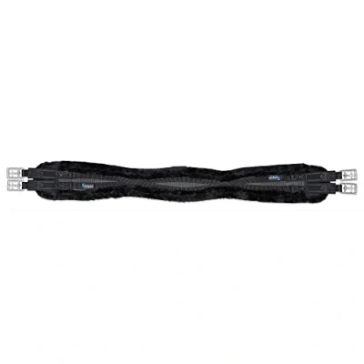 Image of Shires ARMA Performance SupaFleece Contour Girth Elastic Black 58