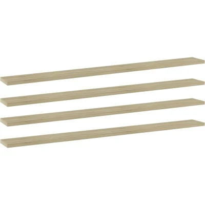 Image of vidaXL Bookshelf Boards 4 pcs Sonoma Oak 100x10x1.5 cm Engineered Wood