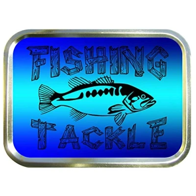 Image of TEEZ Fishing Tackle 2oz Gold Tobacco Tin,Baccy Tin, Smoking Tin