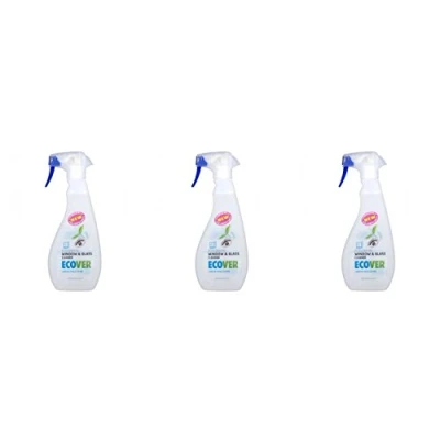 Image of (3 PACK) Ecover Window &amp; Glass Cleaner 500ml 3 PACK BUNDLE