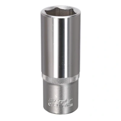 Image of Sealey Premier WallDrive® Socket 17mm Deep 3/8&quot;Sq Drive