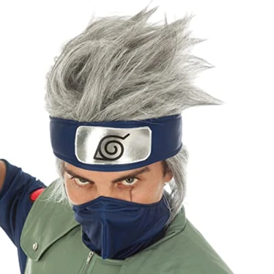 Image of Generique Naruto wig Kakashi hatake costume accessory gray