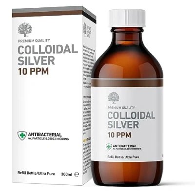 Image of Nature&#039;s Greatest Secret Premium Quality Antibacterial 10ppm Colloidal Silver Bottle 300ml