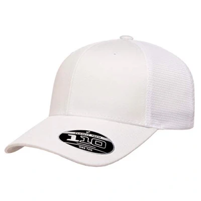 Image of Flexfit Men&#039;s 110 Mesh Cap, White, One Size