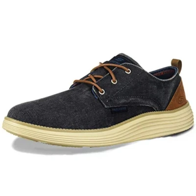 Image of Skechers Men&#039;s Status 2.0 Pexton Trainers, Blue Navy Nvy, 9.5 UK