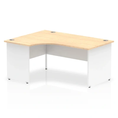 Image of Impulse Panel End 1600 Left Hand Crescent Desk Maple Top TT000113