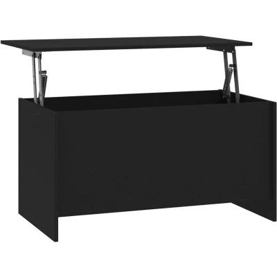 Image of vidaXL Coffee Table Black 102x55.5x52.5 cm Engineered Wood