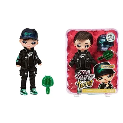 Image of Na! Surprise 575528EUC Teens Fashion Doll Collectable 27.94cm Soft Fabric Boy Doll, Dragon Inspired Parker Scorch, 28 CM