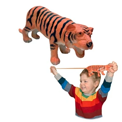 Image of Rep Pals Tiger, stretchy Toy from Deluxebase. Super animal replicas that feel real, great for kids
