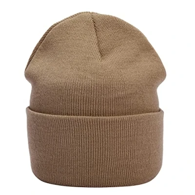 Image of MASADA Women&#039;s and Men&#039;s Beanie Winter Hat, khaki, One Size