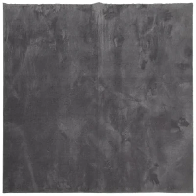 Image of vidaXL Rug HUARTE Short Pile Soft and Washable Anthracite 200x200 cm