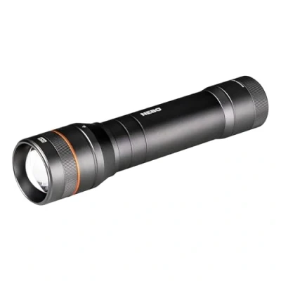 Image of NEBO Newton 1500 Lumens Black LED Waterproof Flashlight AA Battery Powered with Magnetic Base