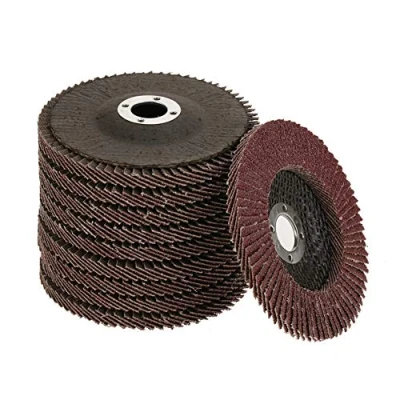 Image of 10Pcs Grit 60 Grinding Sanding Disc Polishing Wheel Flap 100 * 6 16 mm, Designed for 100mm Angle Grinders, Aluminum oxide