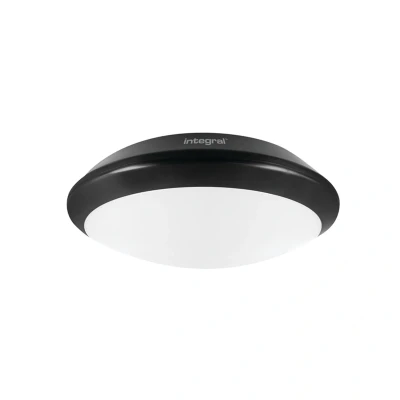 Image of LED Flush Ceiling Light Bulkhead 24W 4000K 2500lm IK10 Matt Black IP66