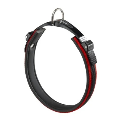 Image of Ferplast Dog Collar ERGOCOMFORT, for Small Size Dogs, Closure with Microadjustment, Soft Padding, Quick Release, Red