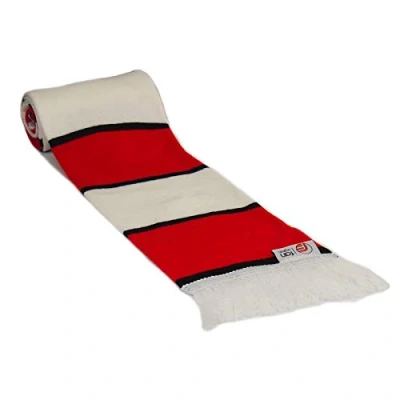Image of fan originals Pinstripe Football Bar Scarf in Man United Colours