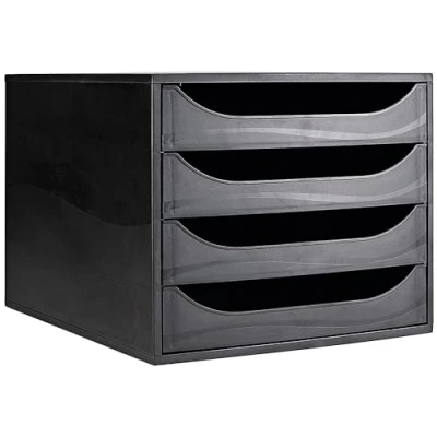 Image of Contour Ergonomics 4 Drawer Set Black