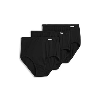 Image of Jockey Women&#039;s Underwear Plus Size Elance Brief 3 Pack, black, 11