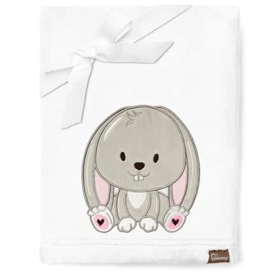 Image of Be Mammy Warm Children Baby Cosy Blanket Gift BE20 168 (White Rabbit)