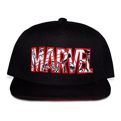 Image of Difuzed Marvel Cap, Black, Unique, Black/White, One Size