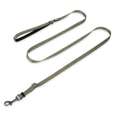 Image of Hyhug Pets Upgraded Adjustable Length Lead with Durable Nylon and Super Soft Neoprene lined Handle for Pup Dogs Daily Use Walking Professional Training. (Small, Military Green)