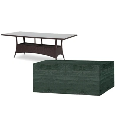 Image of Garland 8 Seater Rectangular Table Cover Green, 7 Year Warranty