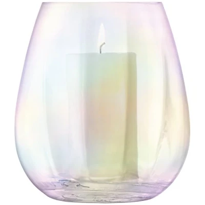 Image of LSA International Lantern/Vase H22cm Mother of Pearl