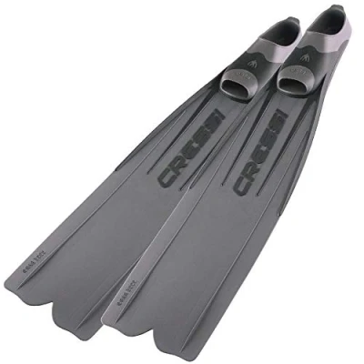 Image of Cressi Gara 3000 LD Fins Silver, Unisex Freediving Long Blade High Performance, 46/47 (12/13)