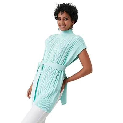 Image of Trendyol Women Regular fit Basic Turtleneck Knitwear Sweater Mint