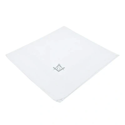 Image of GTR Prestige Giftware Masonic Silver With G Design Pocket Handkerchief